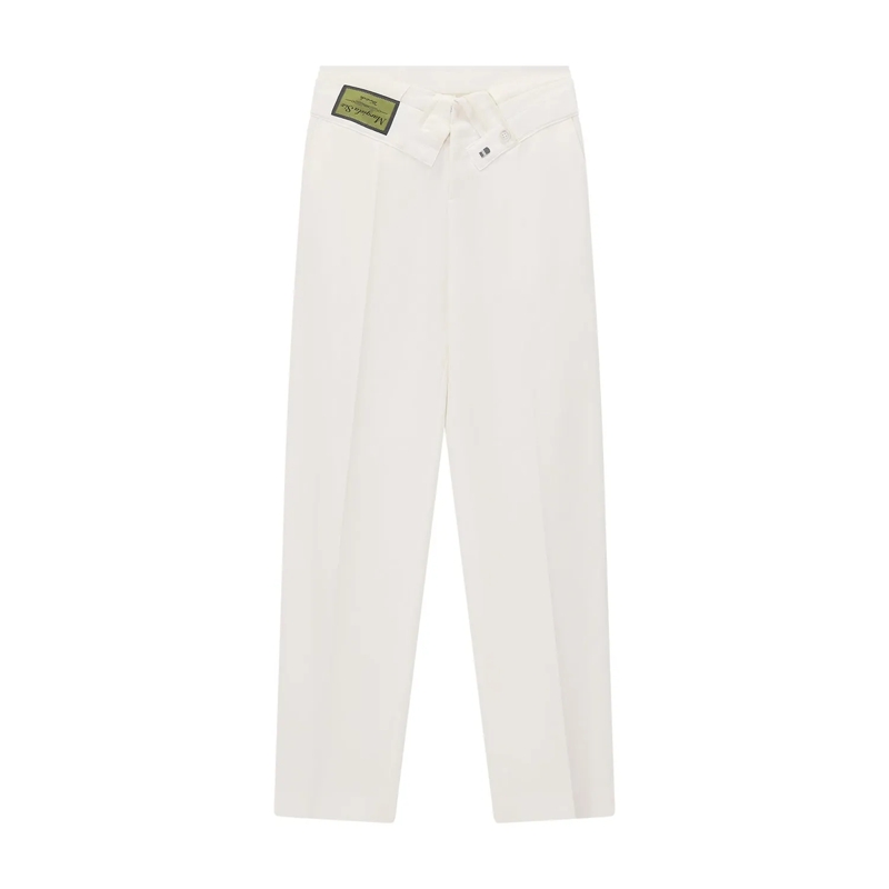 MM6 Maison Margiela  Stoffhose aus Woll-Mix weiß