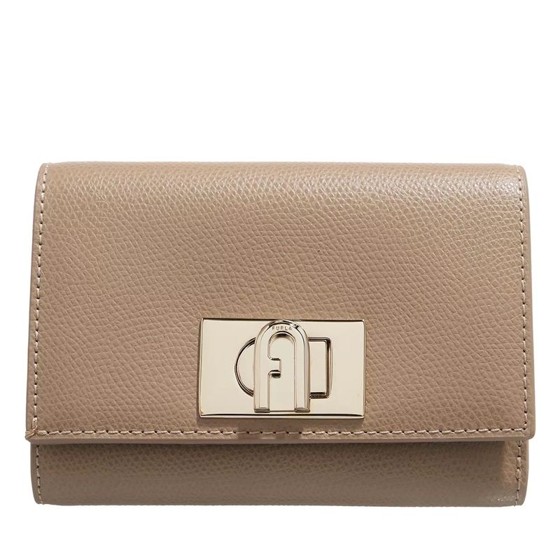 Furla Tri-Fold-Portemonnaie Furla 1927 M Compact Wallet Greige