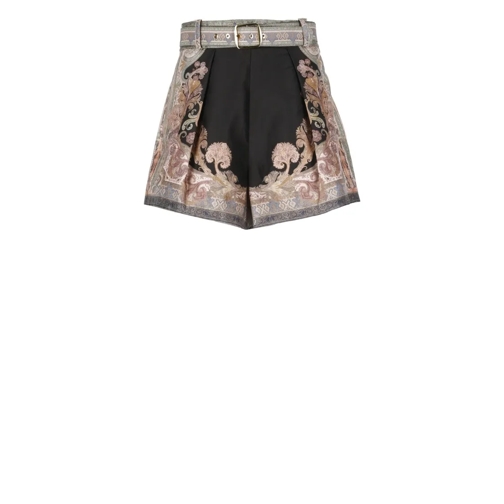 Zimmermann Legere Shorts Illustration Shorts Black