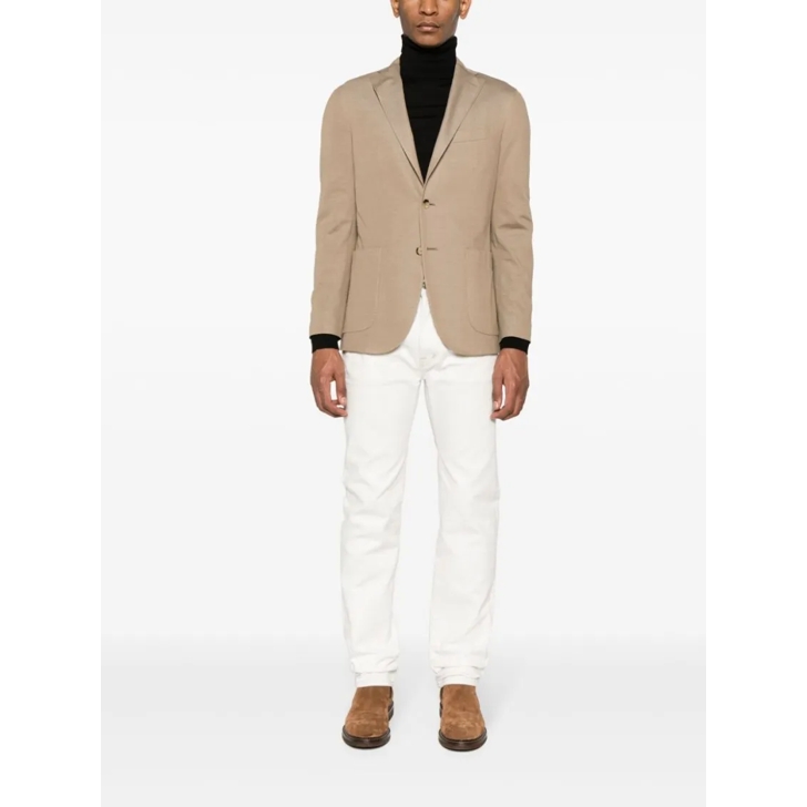 Boglioli Beige Cotton Jacket Neutrals Blazer