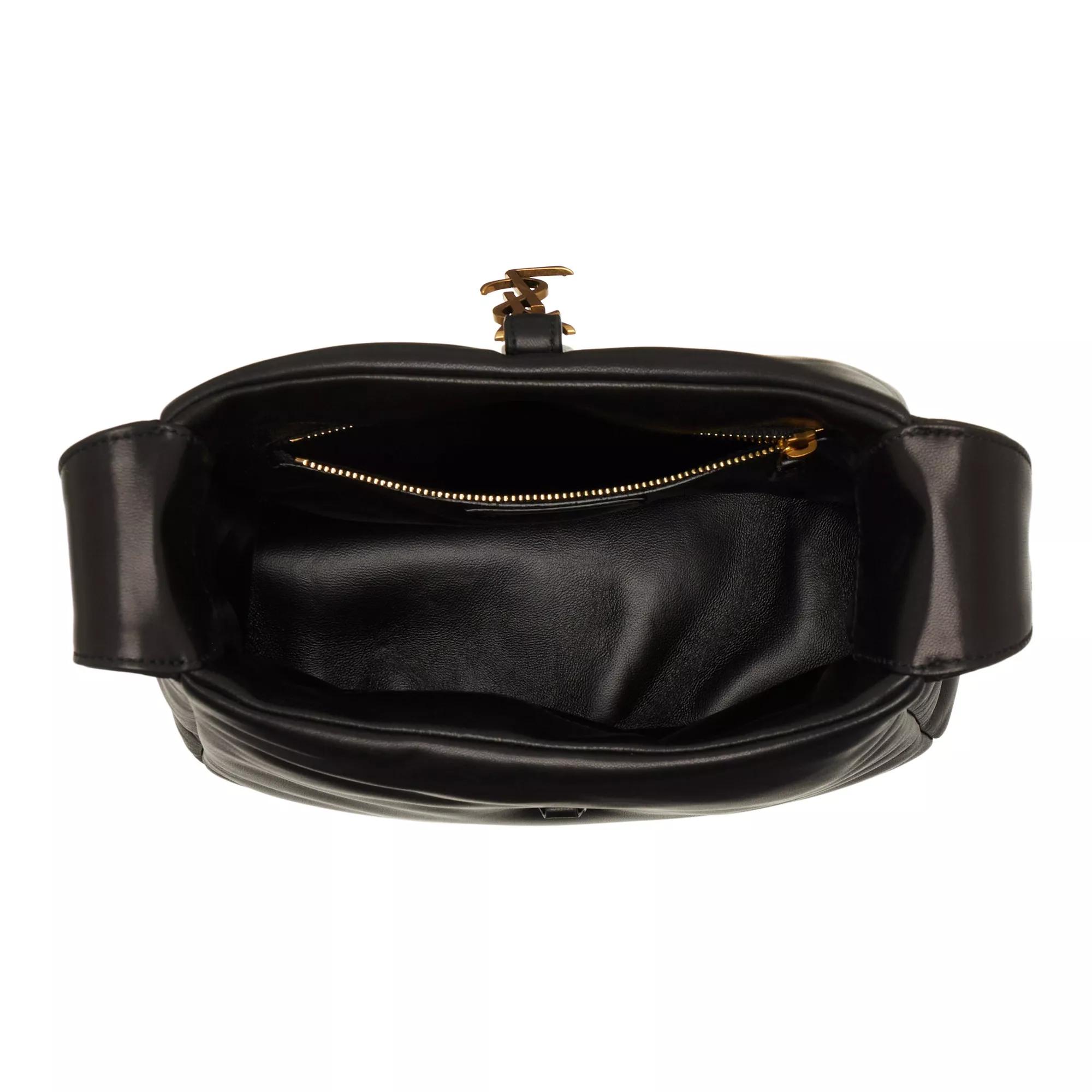 Saint Laurent Hobo bags Le 5A7 Small Shoulder Bag in zwart