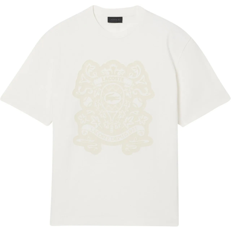 Lacoste T-Shirt Fashion Show T-shirt Merveille Flour Multico 2cq weiß