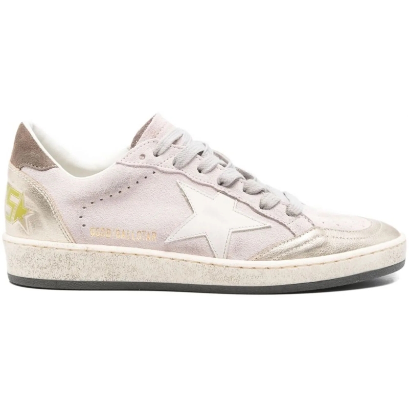 Golden Goose Low-Top-Sneaker Sneakers Pinkplainummilklight Green rose