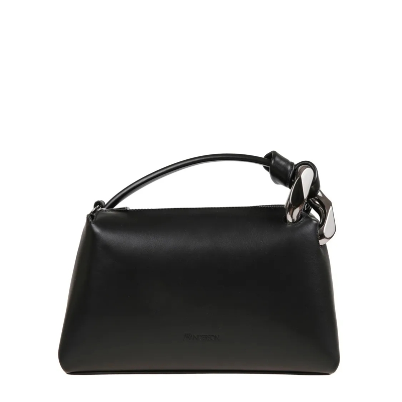 J.W.Anderson Schultertasche Black Textured Leather Handbag Black