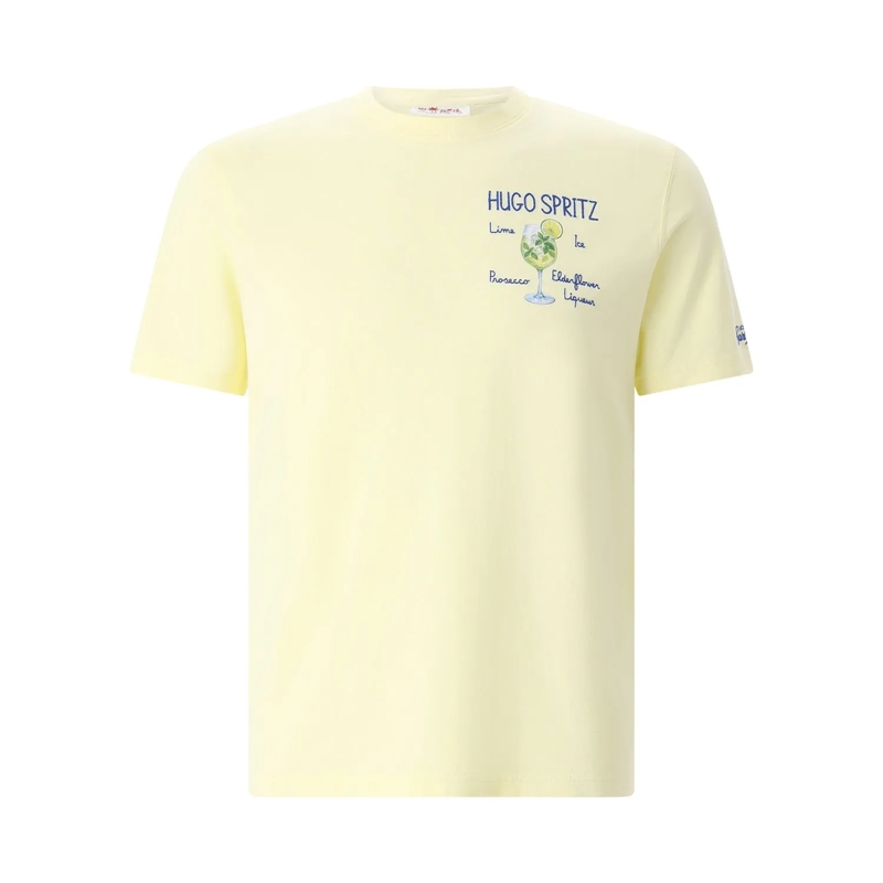 Mc2 Saint Barth T-Shirt T-Shirt mit Rundhalsausschnitt gelb