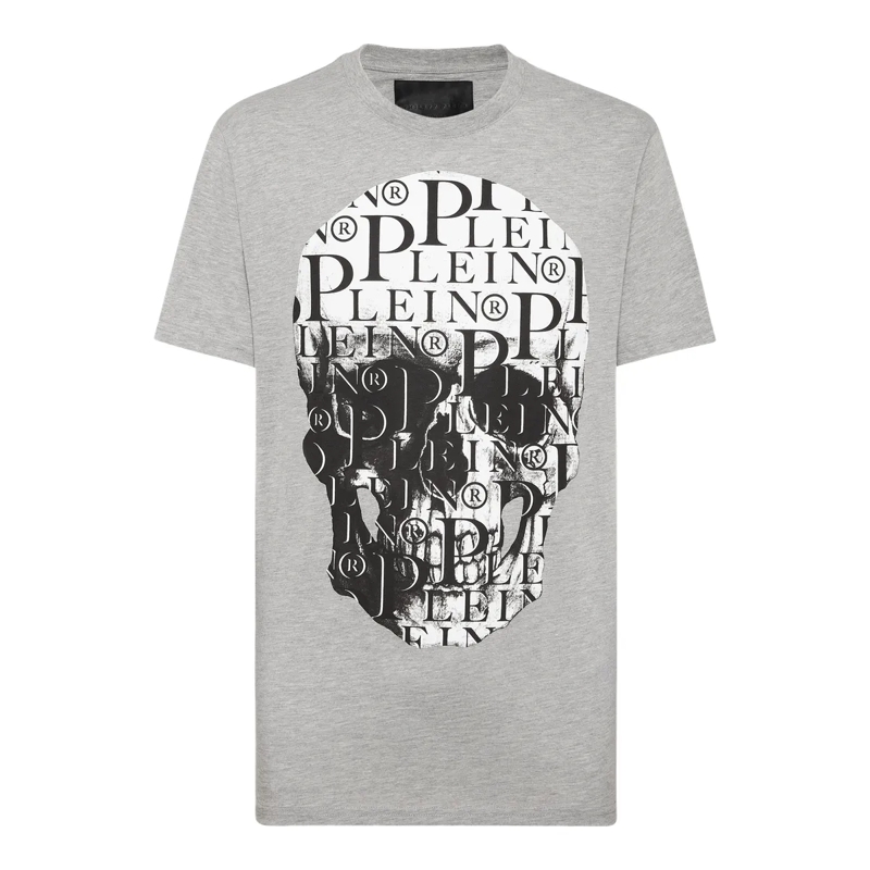 Philipp Plein T-Shirt T-Shirt Skull grau