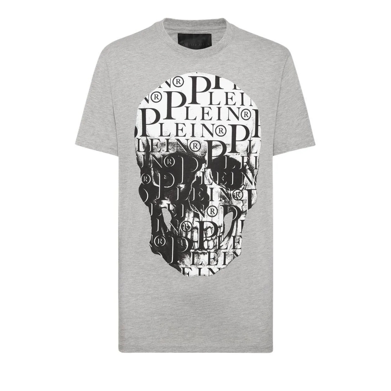 Philipp Plein T-Shirt T-Shirt Skull grau