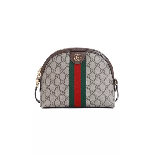 Gucci Ophidia Gg Shoulder Bag Grey Axelremsväska