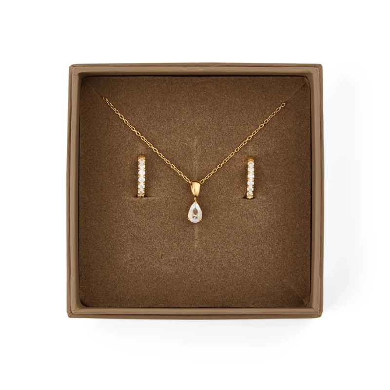 Mockberg Medium Halsketting Shiny Belle Combo Geschenkset Gold