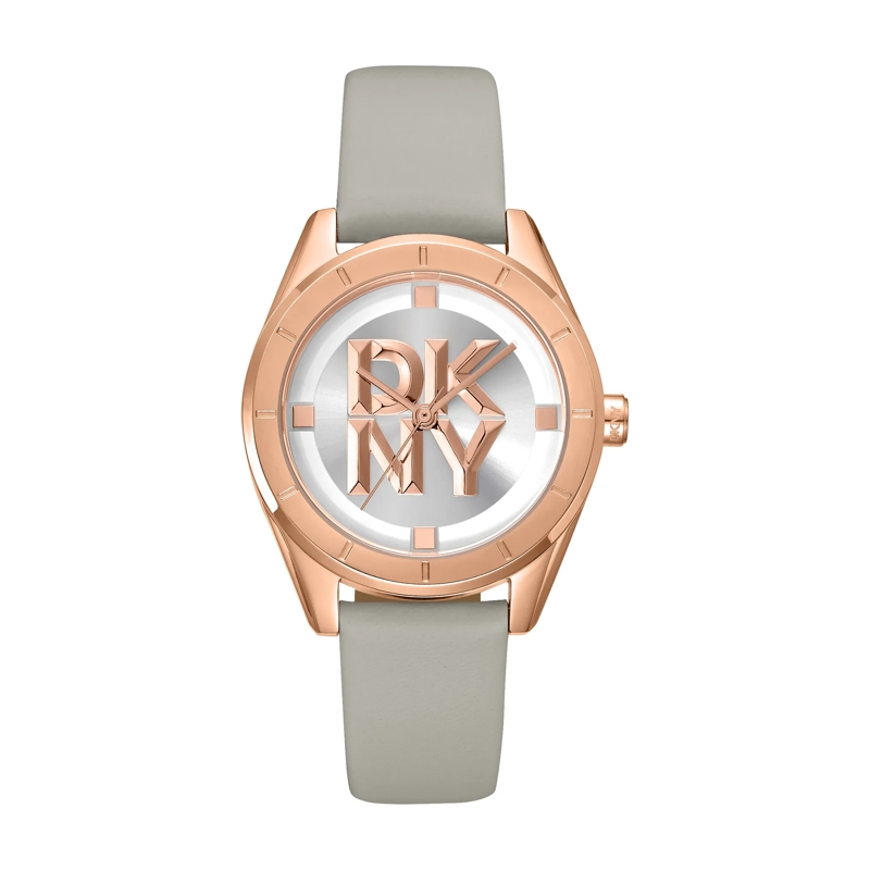 DKNY Automatikuhr Quarzuhr Chambers Midi grau
