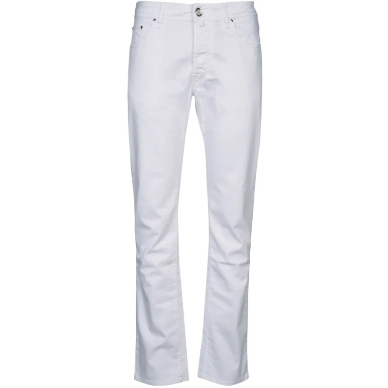 Jacob Cohen Jeans mit geradem Bein Jeans White weiß