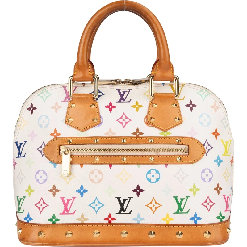 Louis Vuitton Tote Louis Vuitton Murakami Multicolor Alma PM Handbag weiß