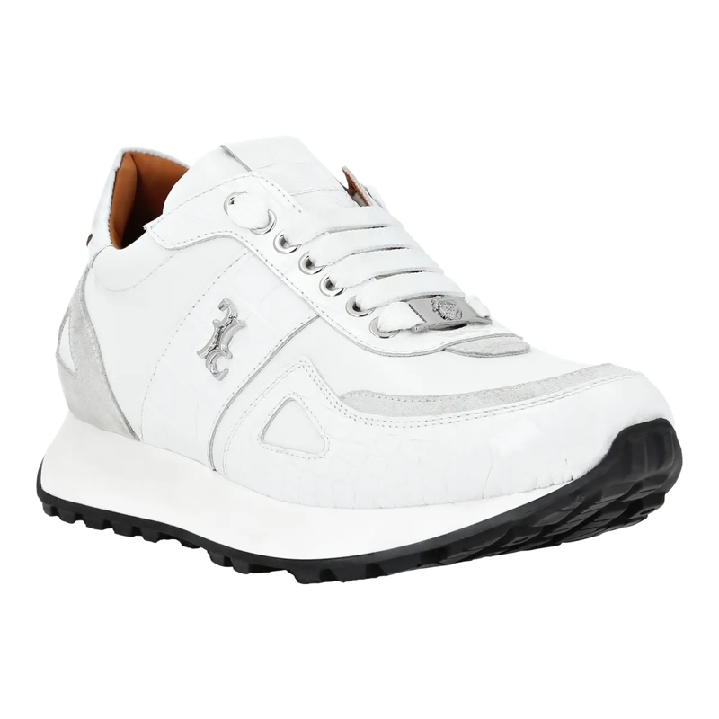 BILLIONAIRE Low-Top-Sneaker Läufer &Amp Crocco Geprägt weiss(Image 2)