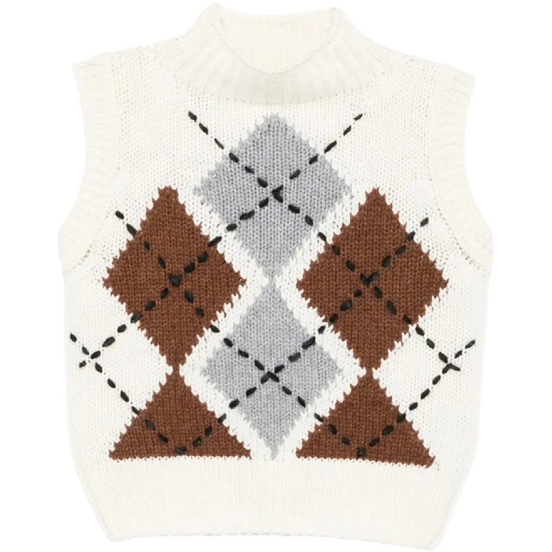 Ermanno Scervino Top top in maglia divers mehrfarbig