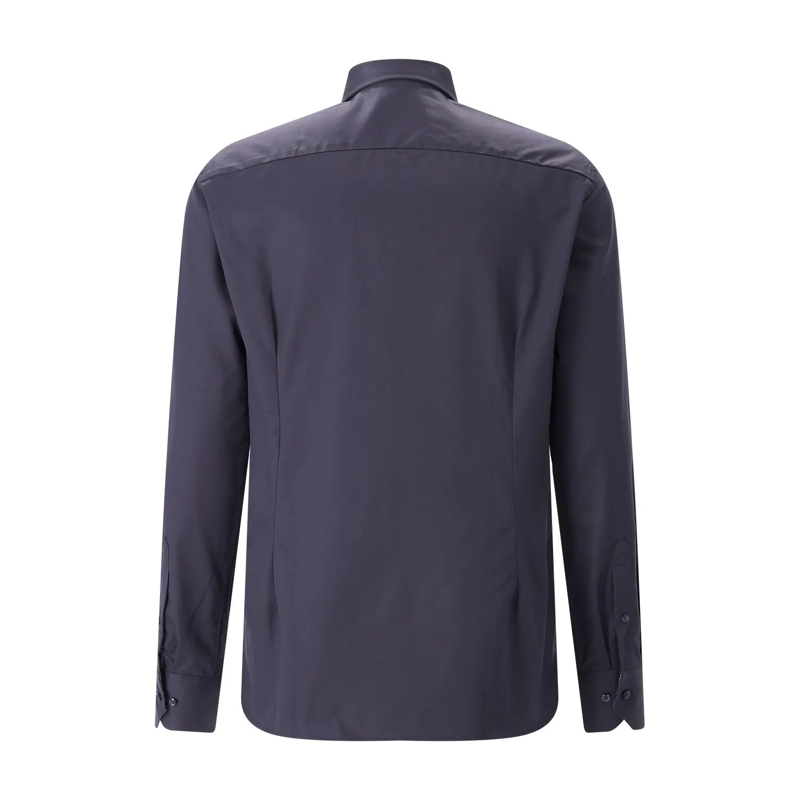 STENSTRÖMS Chemise Slim-Fit Hemd aus Baumwolle dunkelblau(Image 2)