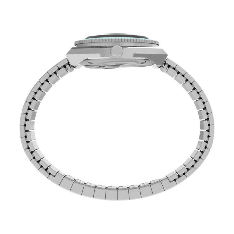 Timex Quarzuhr Quarz-Analoguhr Q Timex Mini silber(Image 2)