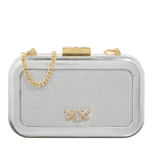 Pinko Greta Box Silver Borsetta clutch