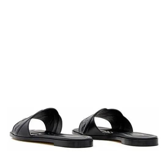 Thumbnail - Alexander McQueen Sandalen - Flat Leather Slide Sandal - Gr. 36,5 (EU) - in Schwarz - für Damen