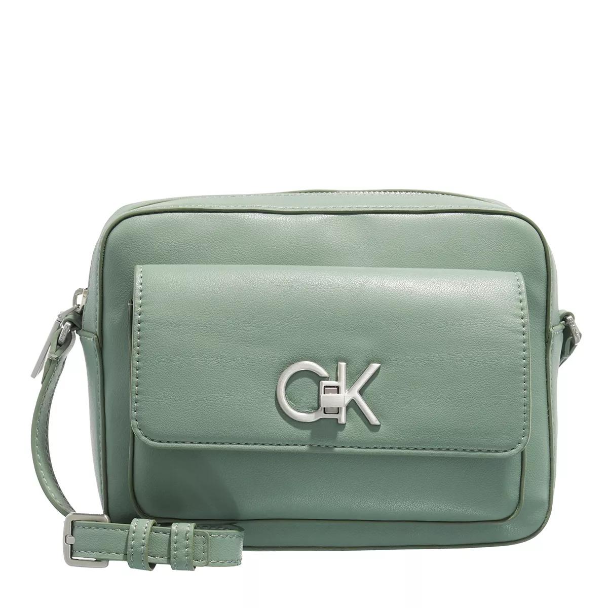 Calvin Klein Crossbody Bags - Re-Lock Camera Bag W/Flap - Gr. unisize - in Grün - für Damen