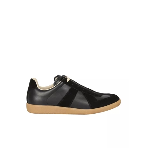 Maison Margiela Replica Leather Sneakers Black sneaker basse