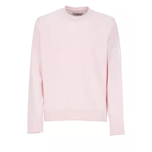 Stone Island Logoed Cotton Shirt Pink 