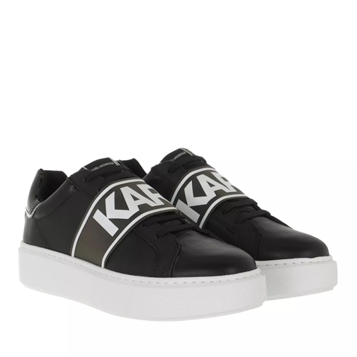 Karl Lagerfeld MAXI KUP Karl Band Lo Lace Black Leather Low-Top Sneaker