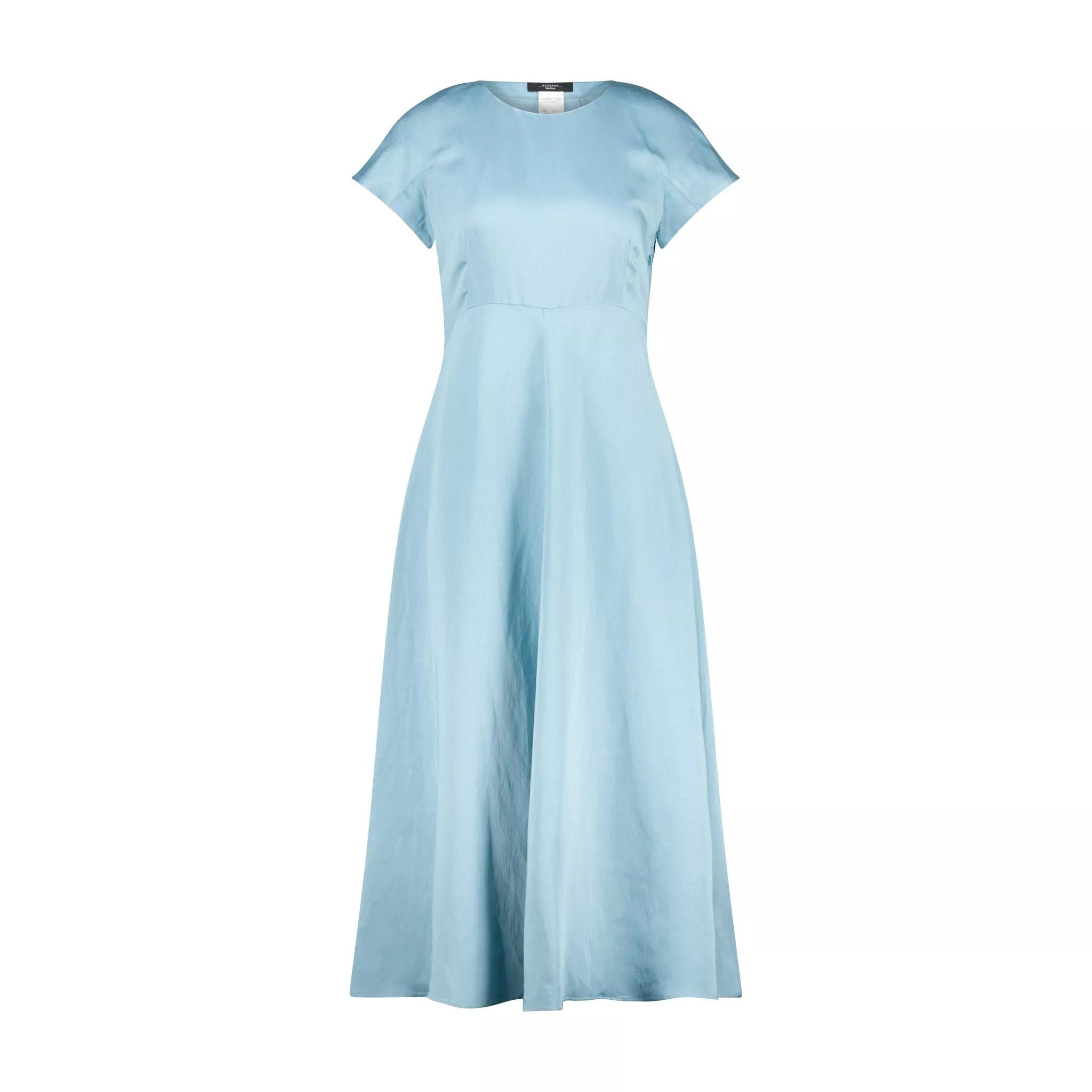 Thumbnail - Max Mara - Midikleid Ghiglia aus Leinen-Mix 47702390210906 - Größe 42 - dark blue