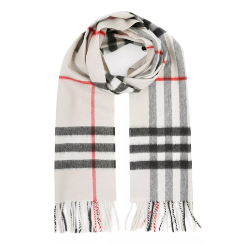 Burberry Giant Check Cashmere Scarf Stone Check Kasjmier Sjaal