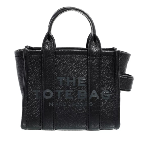 Marc Jacobs Leather Tote Bag Black Rymlig shoppingväska