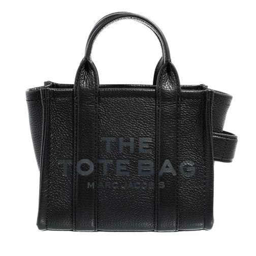 Marc Jacobs The Tote Bag Leather Black Rymlig shoppingväska