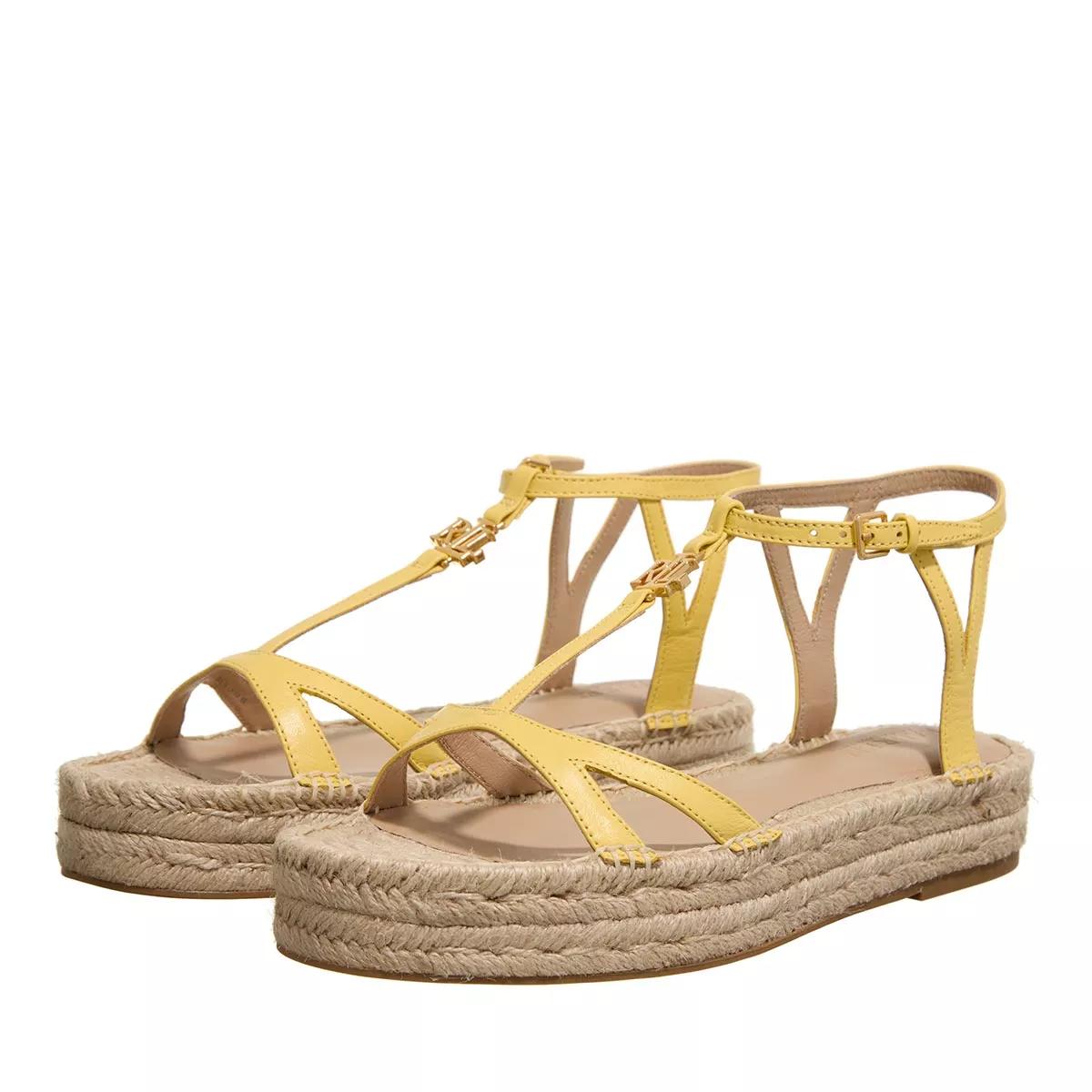 Lauren Ralph Lauren Sandalen & Sandaletten - Payton Espadrilles Flat - Gr. 38,5 (EU) - in Gelb - für Damen