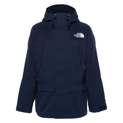 The North Face Manteaux Parka Ripstop Navy Blue Jacket With Logo Blue