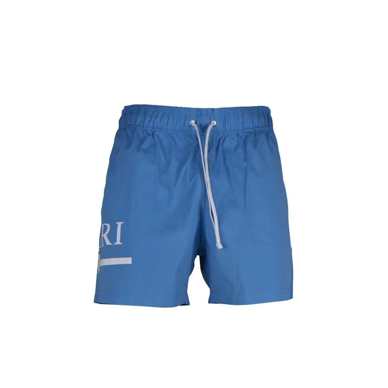 Amiri  Light Blue Swim Shorts With Drawcord Waist Blue