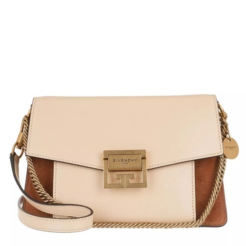 Givenchy Small GV3 Bag Leather And Suede Beige Pink Crossbody Bag