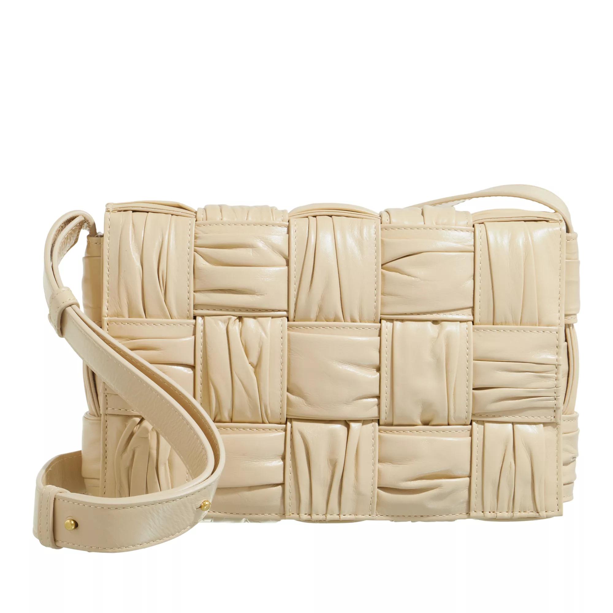 Bottega Veneta Crossbody Bags - Cassette Shoulder Bag - Gr. unisize - in Beige - für Damen