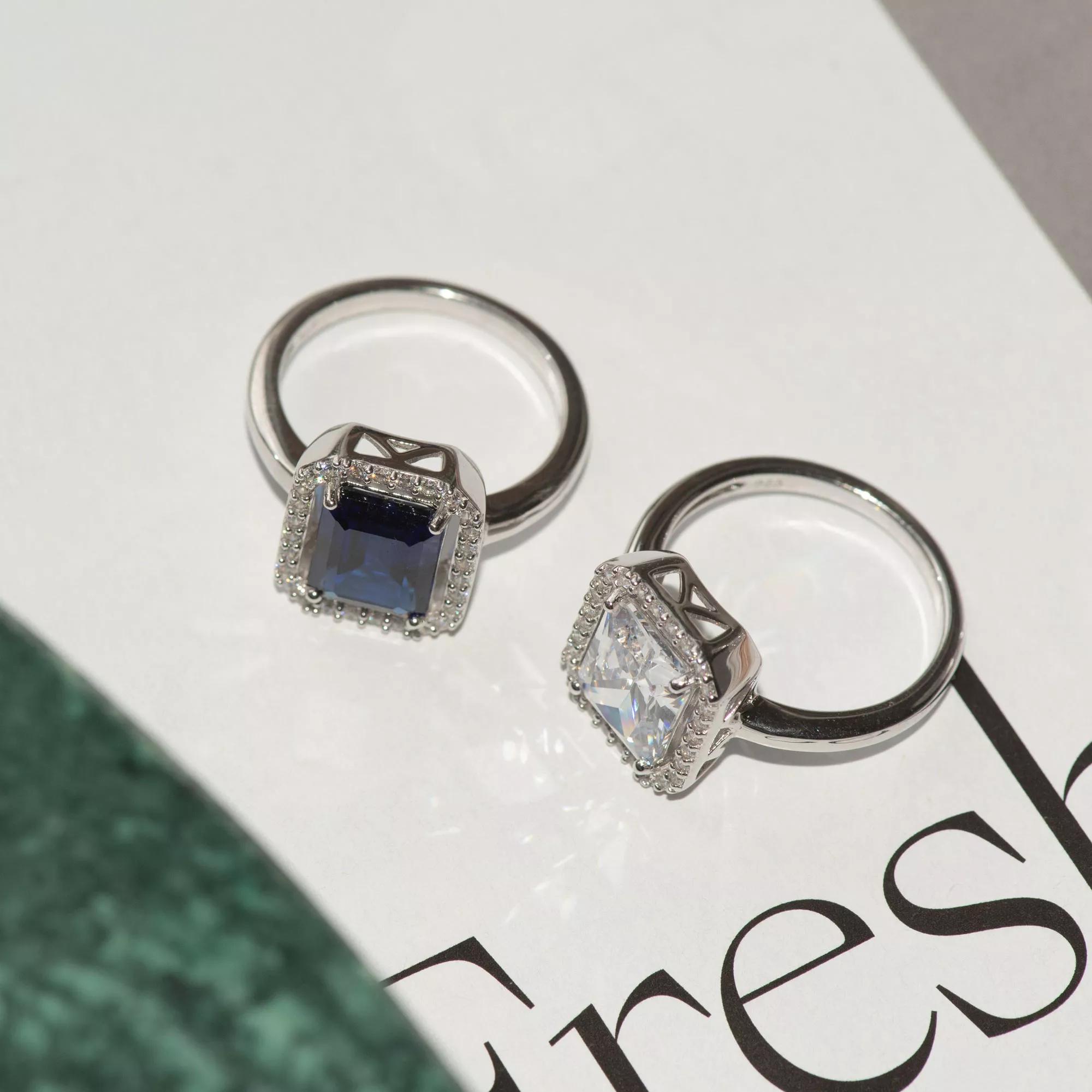 Thumbnail - Parte Di Me Ring - Mia Colore Azure Ring - Gr. 50 - in Hellblau - für Damen