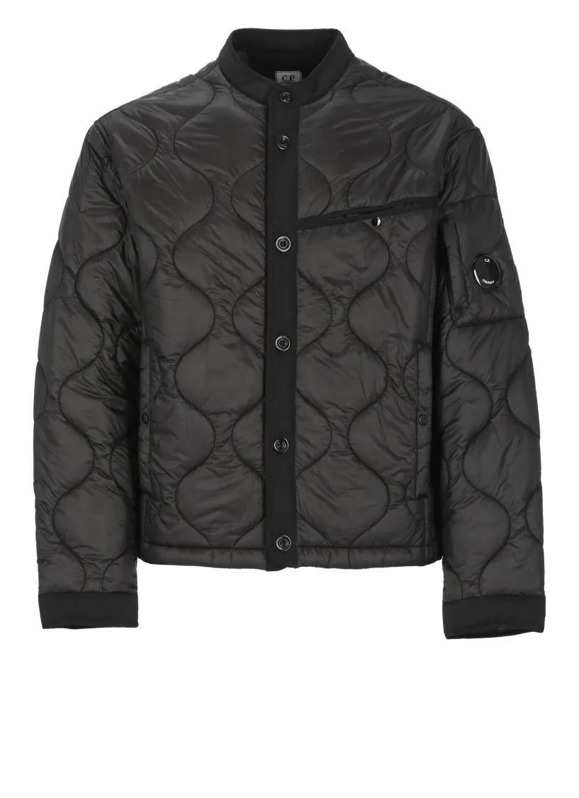 CP Company - Black Padded And Quilted Jacket - Größe M - schwarz