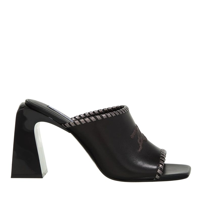 Karl Lagerfeld Mules Astra Nova Whipstitch Slide Black Lthr