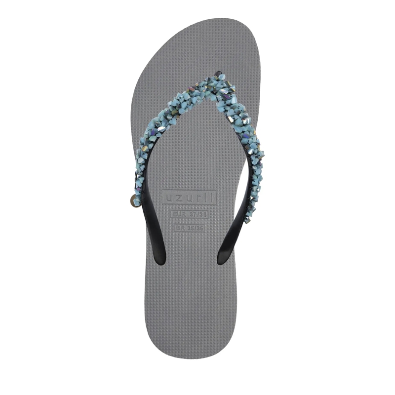 UZURII Flip Flops Zehentrenner Classic Aby Baby Blue silber(Image 2)