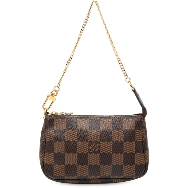 Louis Vuitton Tote Damier Ebene Mini Pochette Accessoires braun