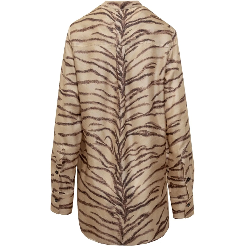 Stella McCartney Chemisier Camicia Tiger beige(Image 2)
