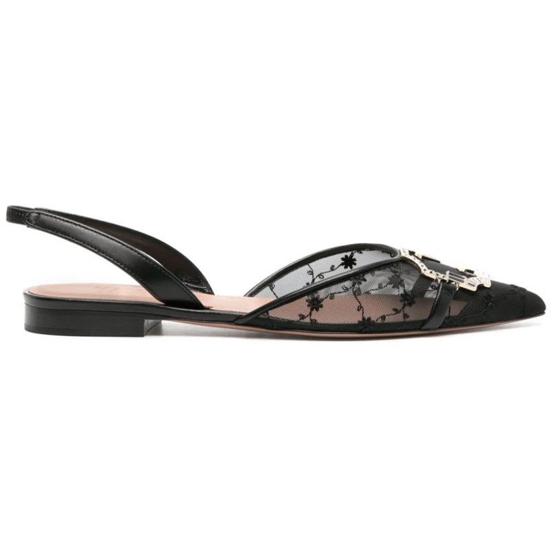 Malone Souliers Ballerinas Flat Shoes Black schwarz