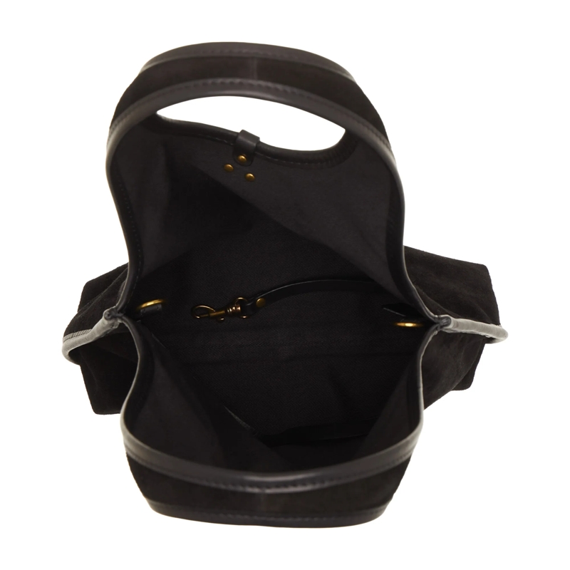 Jerome Dreyfuss Hobo Bag Paco S Split Suede Noir(Image 5)