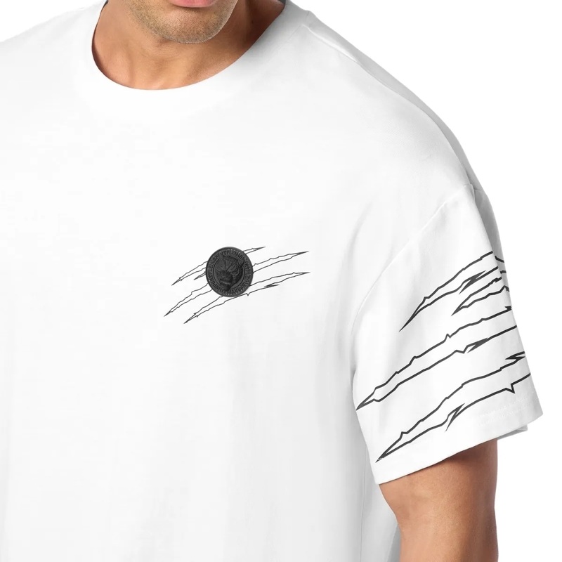 Plein Sport T-Shirt T-Shirt Rundhalsausschnitt Ss Scratch weiss(Image 5)