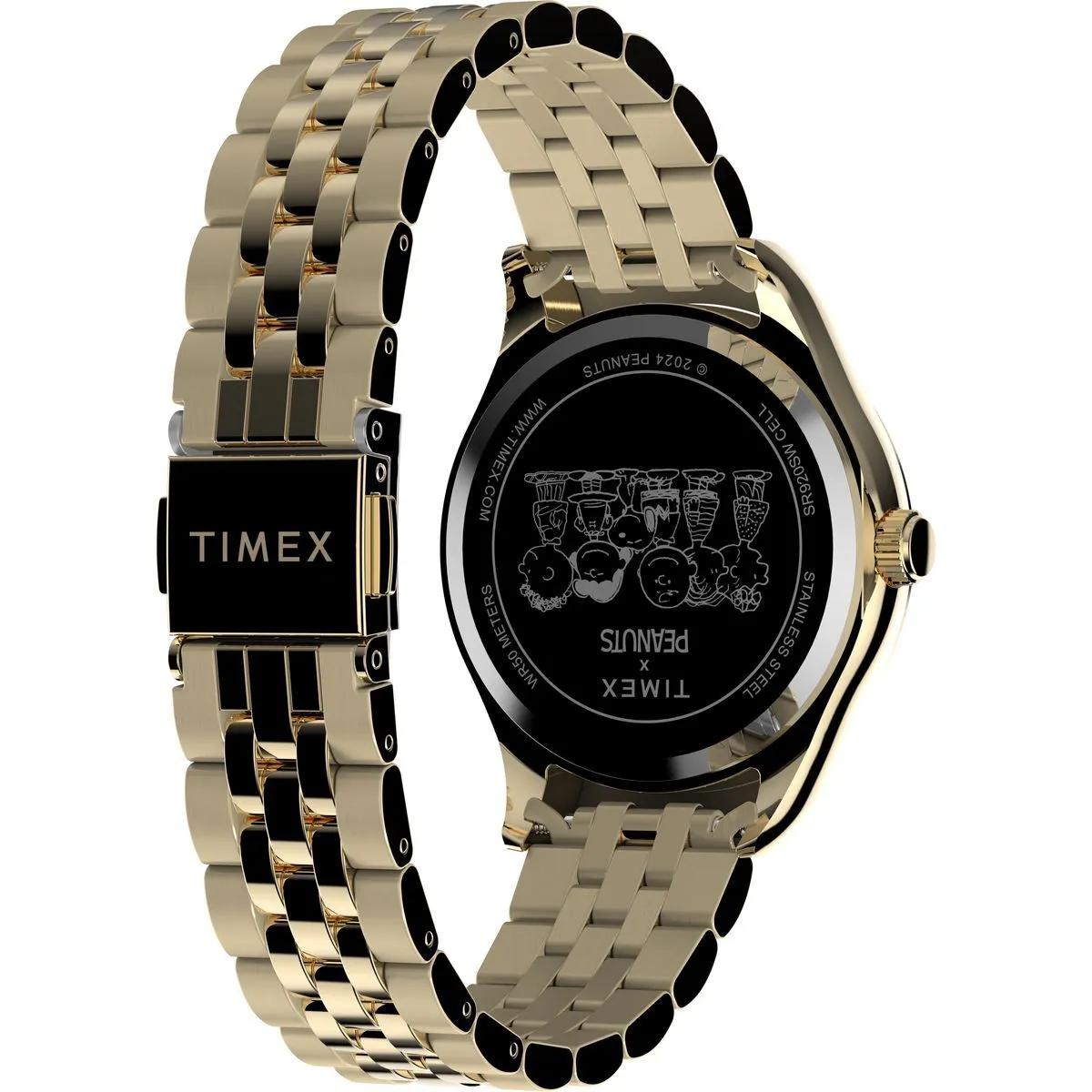 Thumbnail - Timex Uhren - Quarz-Analoguhr Timex Legacy X Peanuts Roller Skat - Gr. unisize - in Gold - für Damen