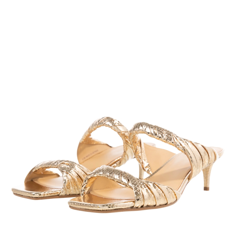 MICHAEL Michael Kors Mules Kiana Mid Sandal Pale Gold(Image 3)
