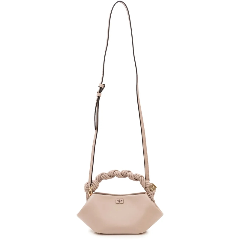 GANNI Schultertasche Bou Mini Bag con Manico Intrecciato beige(Image 2)