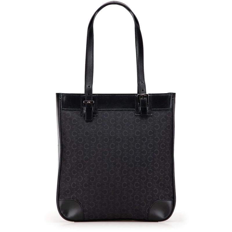 Celine Shopper C Macadam Canvas Tote schwarz