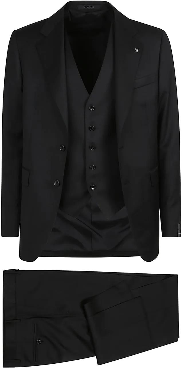Thumbnail - Tagliatore - Napoli Suit Black - Größe 48 - black
