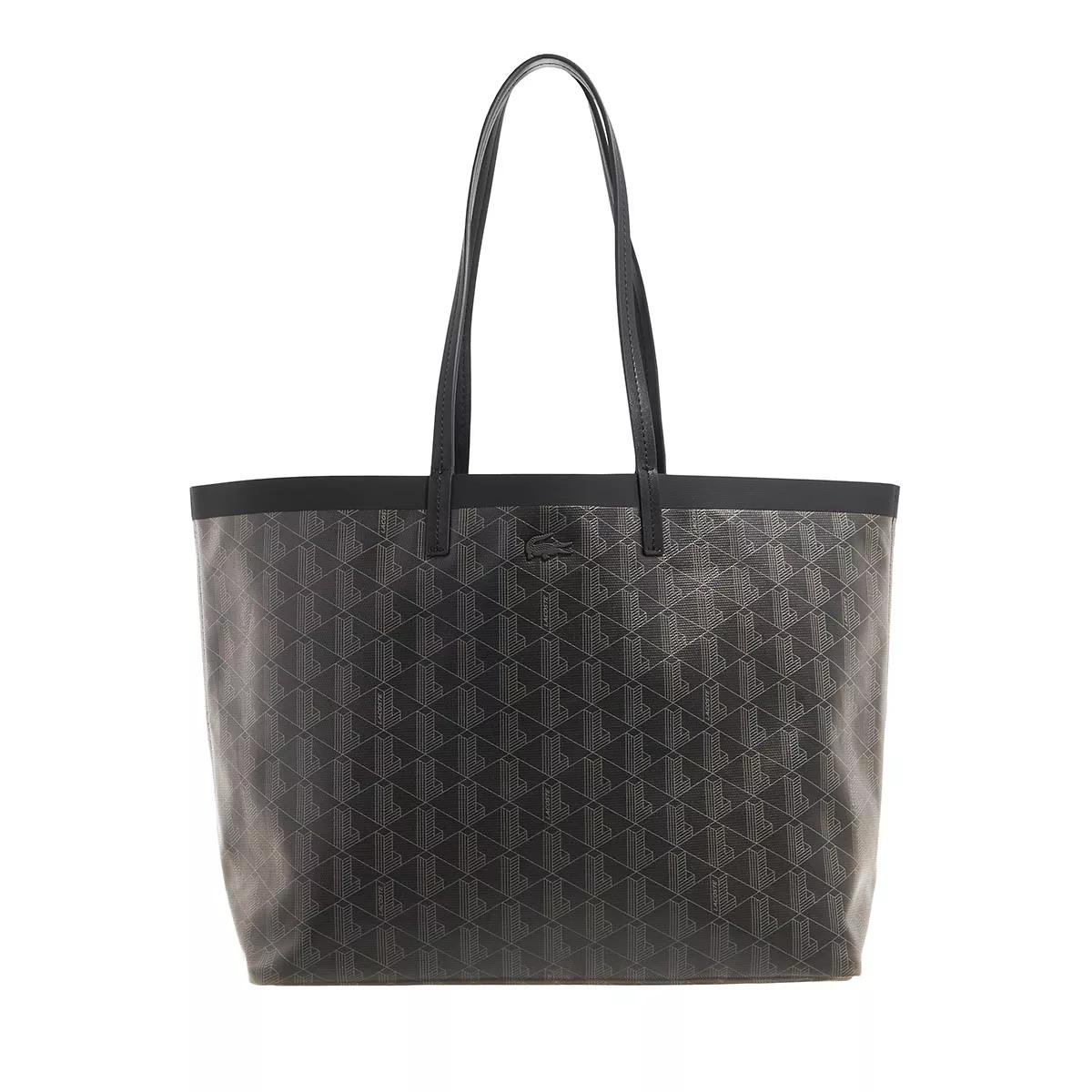 Lacoste Shopping Bag Monogram Noir Gris Sac à provisions